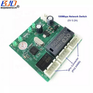 3 Port 4Pin Ethernet Switch DC 5V 0.2A Lan Network Switch Unmanaged 100Mbps