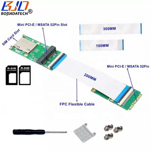 Mini PCI-E ro MPCIe Wireless Adapter Card With SIM Slot + Flexible FPC Cable Support WIFI Module / 3G 4G LTE GSM WWAN Modem