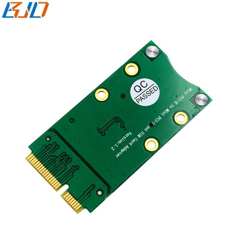 Mini PCI-E 52Pin to MINI PCIe Wireless Adapter Card with SIM Slot for 3G 4G LTE Module GSM WWAN Modem