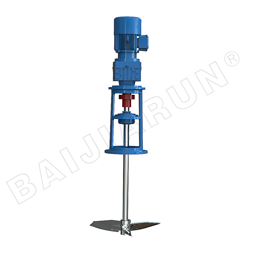 New Lime Slurry Tank Agitator Chemical Mixer with Stirring Blade Propeller Machinery for Manufacturing Plant