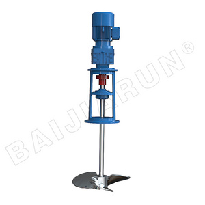 New Lime Slurry Tank Agitator Chemical Mixer with Stirring Blade Propeller Machinery for Manufacturing Plant