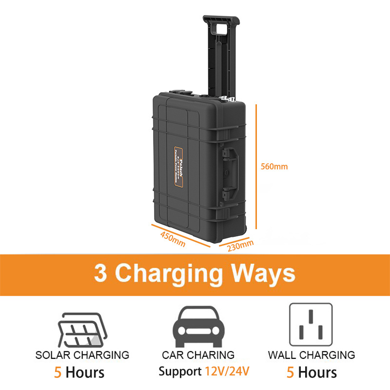 EU Stock Lifepo4 3600w High Capacity 220v AC DC Outdoor camping Battery BJC3600 Portable Power Station indoor outdoor generator