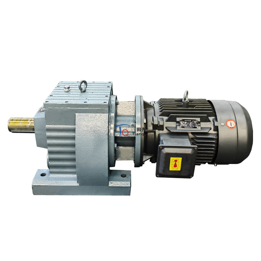 inline coaxial 1500 to 60rpm induction helical gear motor gearbox 2hp