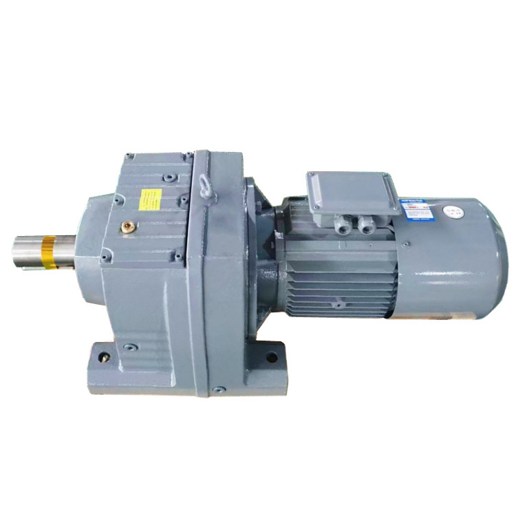 inline coaxial 1500 to 60rpm induction helical gear motor gearbox 2hp