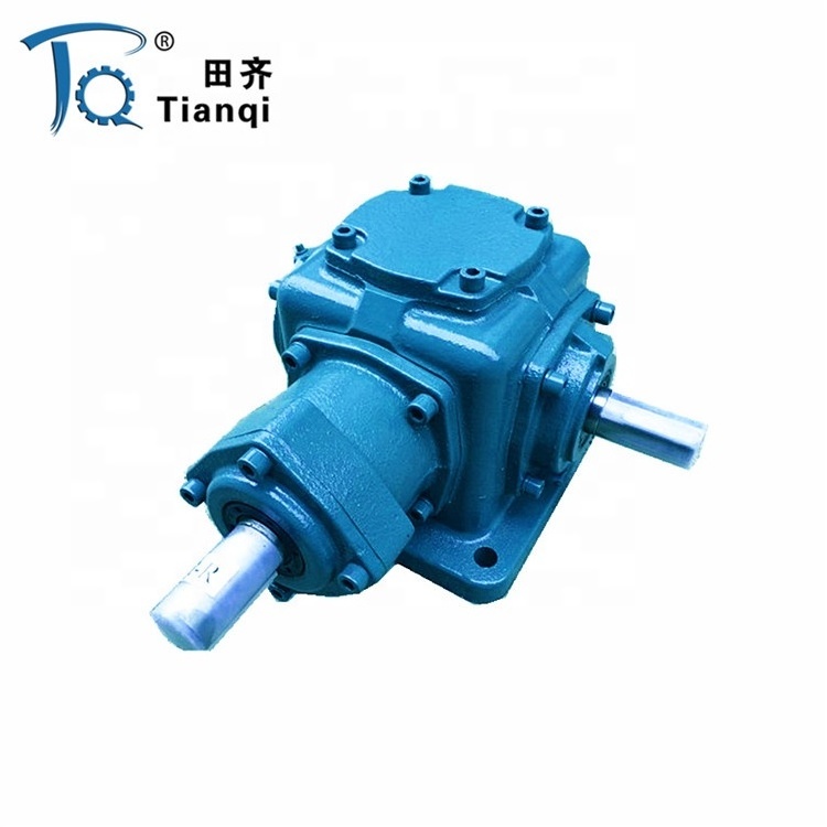 T series spiral bevel gear units 4 way car steering gears 90 degree right angle gearbox steering gear box for transmission