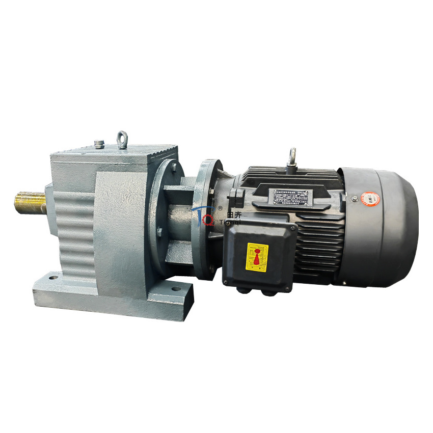 inline coaxial 1500 to 60rpm induction helical gear motor gearbox 2hp