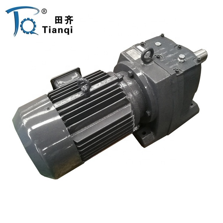 R series 1 60 rpm low speed reducer sewing machine electric gearbox motor 5hp helical gear motor