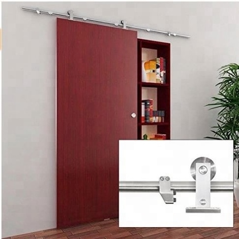 heavy duty barn wooden door hardware sliding hanging wheel LJ-8020