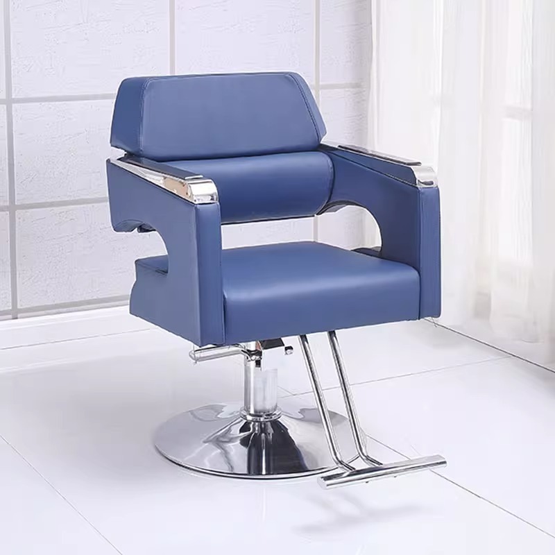 Hairdressing Saloon Barber Shop Chair Hair Salon Equipment Rose Gold Cheap Price Modern Salon Furniture Hydraulic Oil Pump