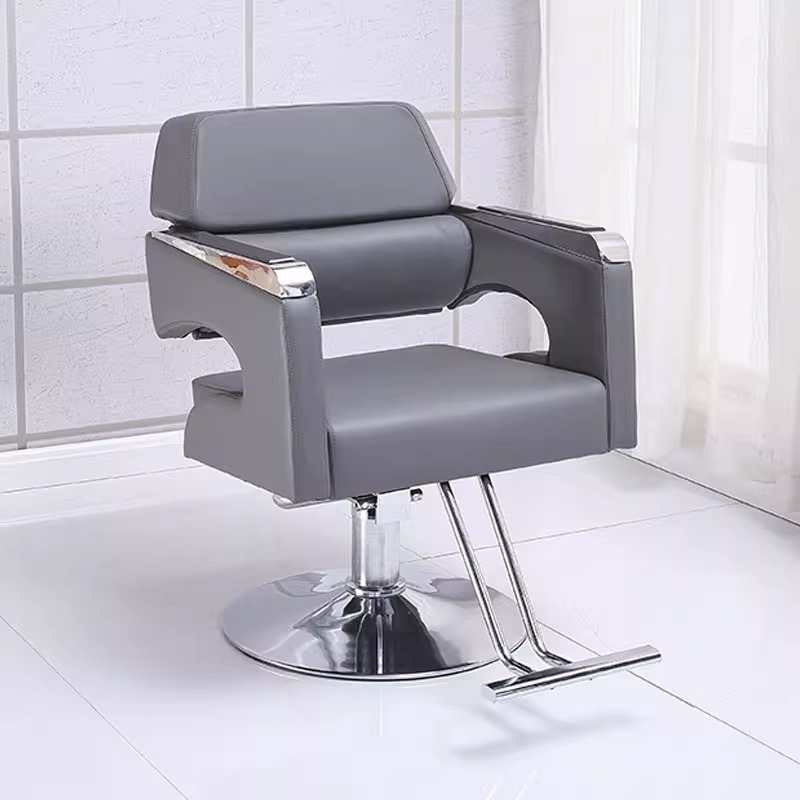 Hairdressing Saloon Barber Shop Chair Hair Salon Equipment Rose Gold Cheap Price Modern Salon Furniture Hydraulic Oil Pump