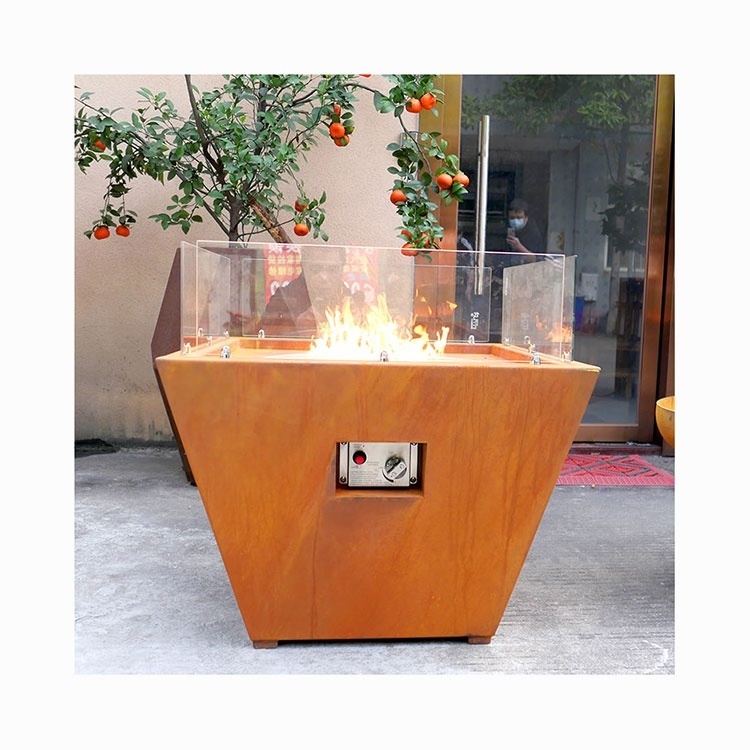 Customizable Outdoor Fireplace European Gas Fireplace Indoor Square/Round /Rectangle Gas Firepit