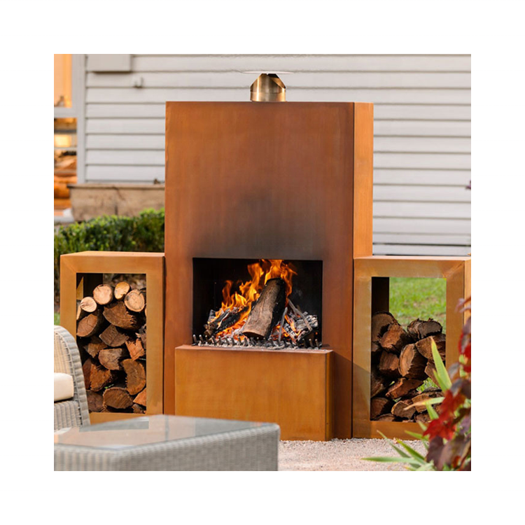 Customized Outdoor Indoor Decoration Table Top Corten Steel Metal Brazier Fire Pit