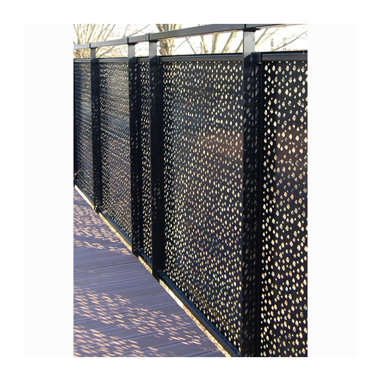 Custom High Quality Aluminium Fence Garden Laser Cut Outdoor Metal Fence Panels Privacy Fencing