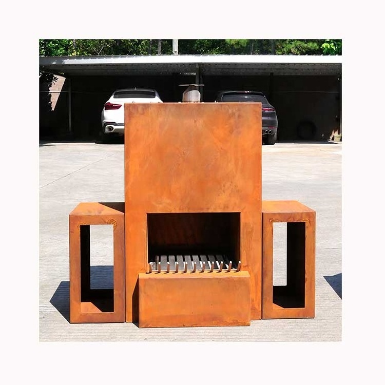 Custom Backyard Garden camping Firepit Wood Burning Fire Pit Camping Fire Pit Bbq Grill Outdoor Firepit