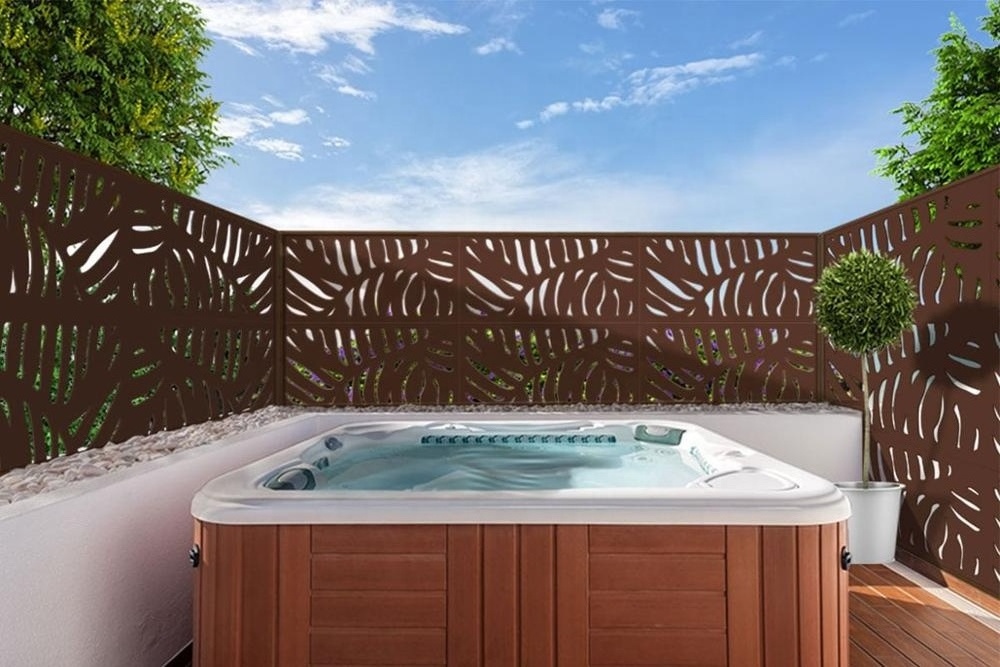 Custom Villa Garden Decorative Laser Cut Aluminum Fence Panels corten steel Swimming Pool Fencing Metal Screen Garden Fence