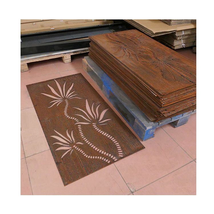 Custom Metal Fabrication Panels Decorative Steel Panel Laser Cut Aluminum Part And Corten Steel Product Service