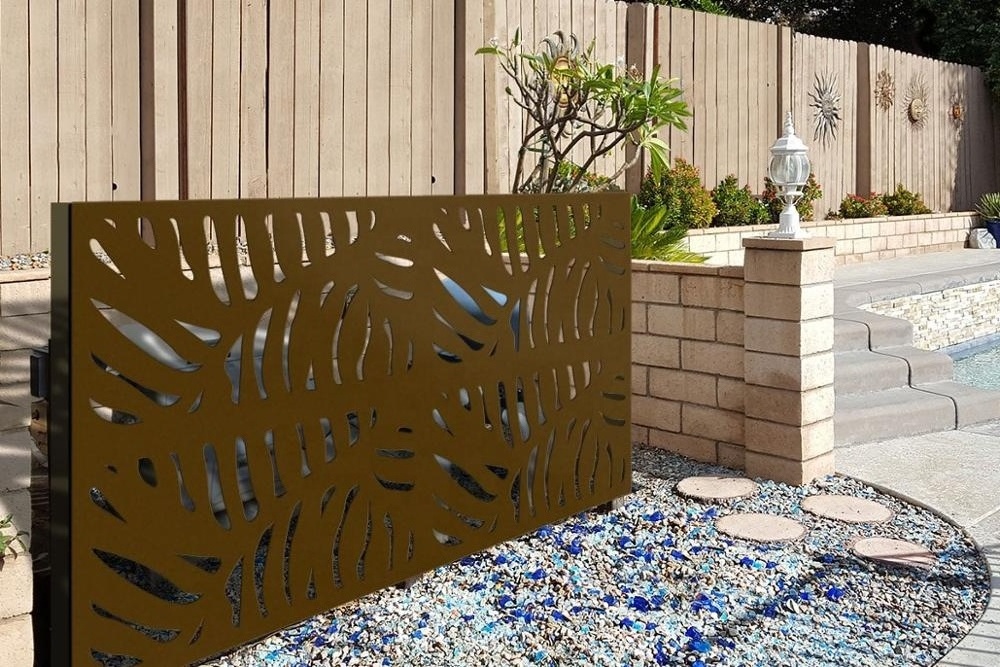 Custom Villa Garden Decorative Laser Cut Aluminum Fence Panels corten steel Swimming Pool Fencing Metal Screen Garden Fence