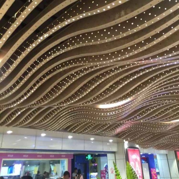 Paint Ceiling Panel Fluoro Carbon Interior Roof Decorative Aluminum False Ceiling Metal Ceilings Graphic Design Aluminum Alloy