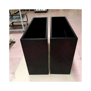 Customized Contemporary Metal Planters Large Outdoor Planter Garden Corten Steel Rectangular Planter Box