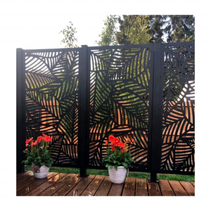 Customized Metal Screen Garden Fence Laser Cut  Indoor Metal Decorative Screen