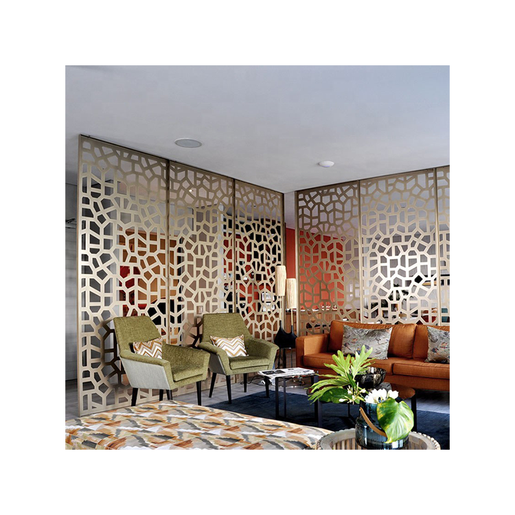 Room Divider Wall Divider High Quality Decorative Metal Customized Laser Cut Restaurant Screens & Room Dividers Hanging