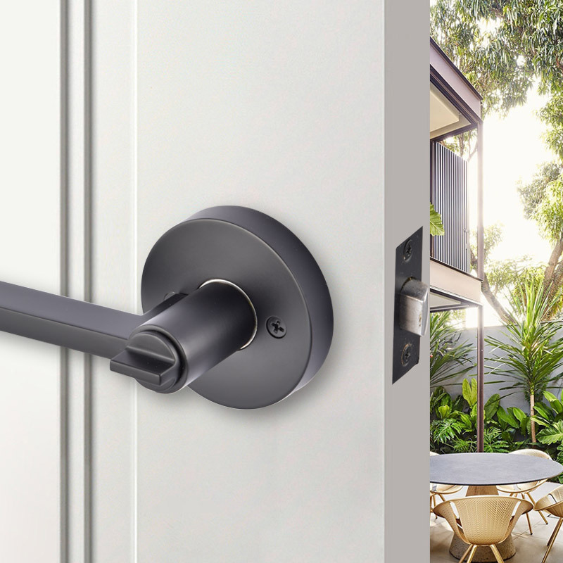 Heavy Duty Handle Lockset Tubular Handle Key privacy zinc alloy lever lock For Main Entry Door