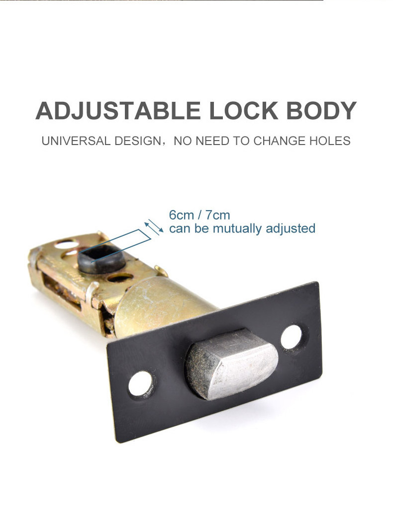 Heavy Duty Handle Lockset Tubular Handle Key privacy zinc alloy lever lock For Main Entry Door