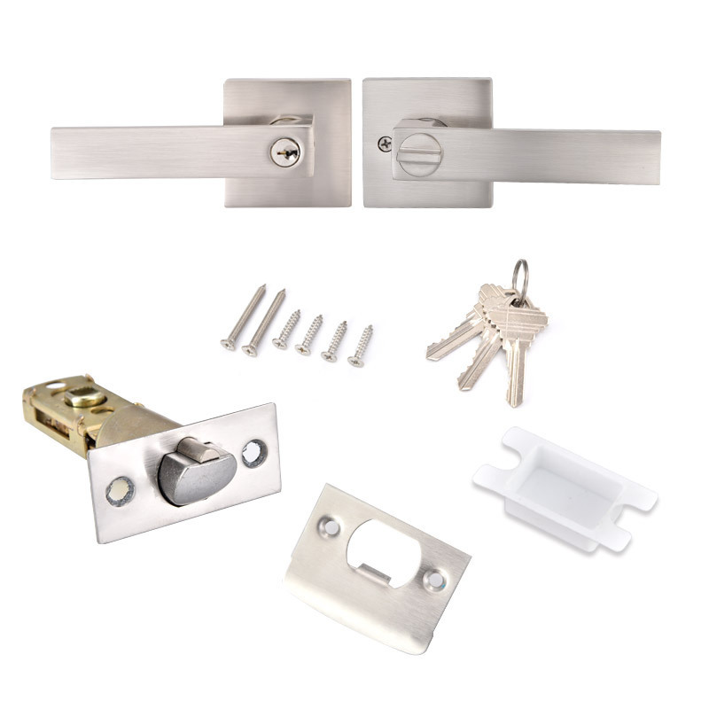 High Security heavy duty lever lock double sided door handle lever lock set