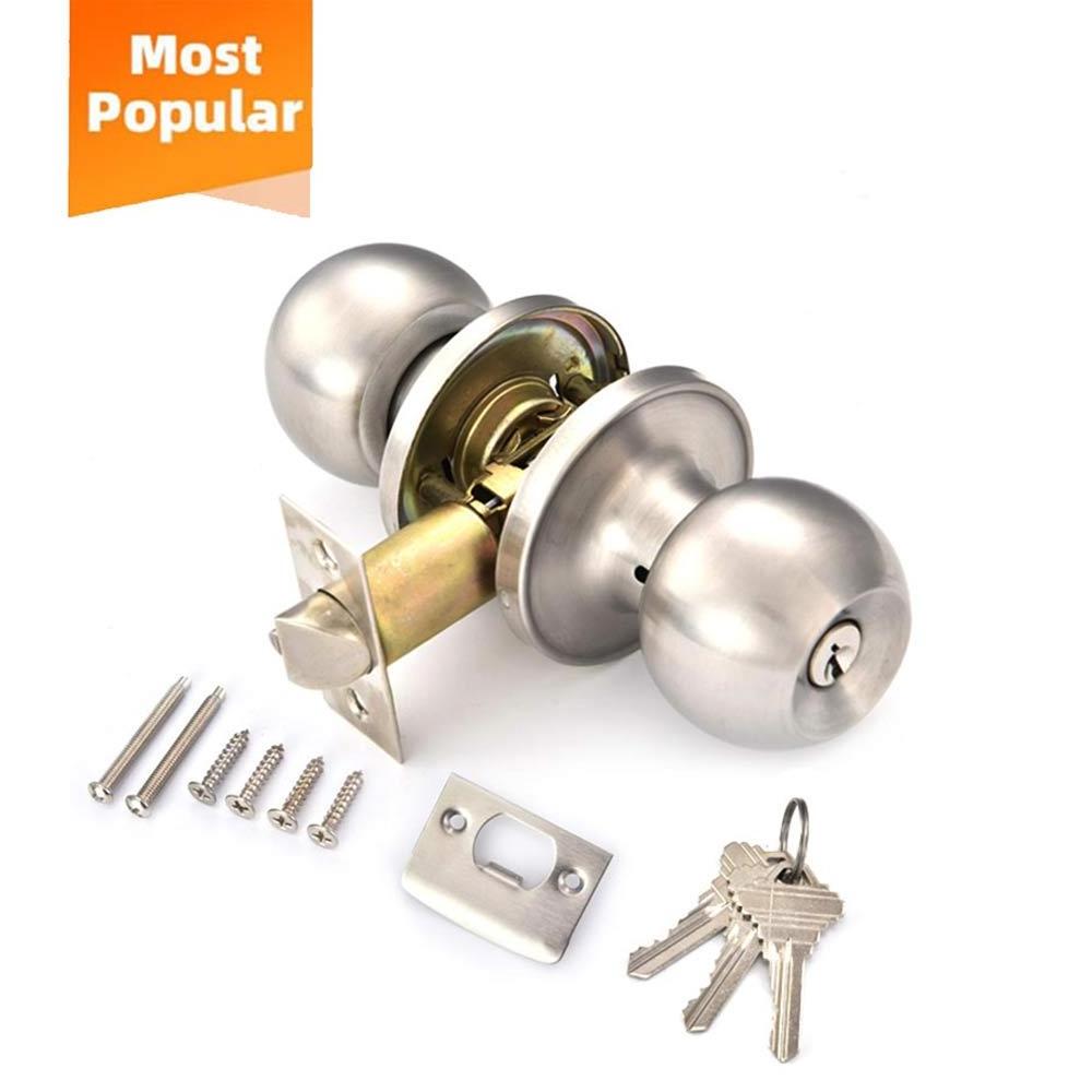 Double sided tubular round cylindrical price knob door cylinder lock door handle lock