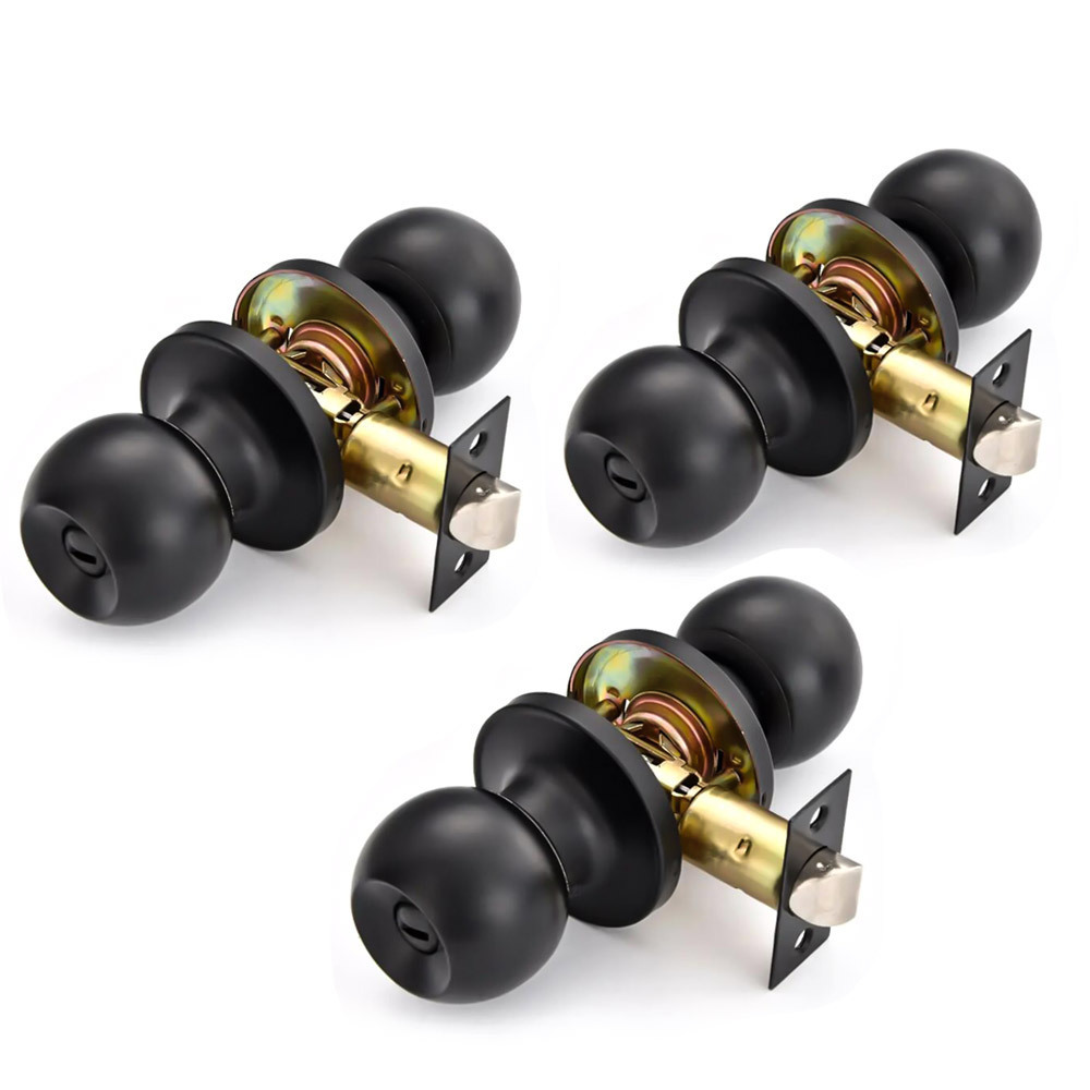 Hot sales double sided 3 set stainless steel cylindrical ball tubular knob lock