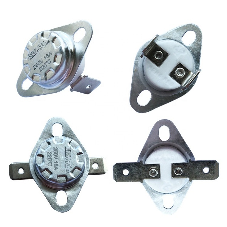 Bimetal temperature switch KSD301 normally closed 10A ceramic body high temperature thermostat