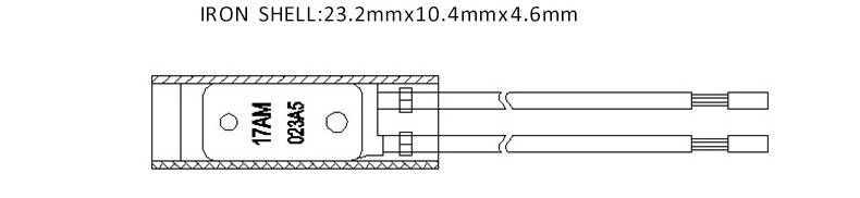 Small size 17am thermal protector for motor snap action bimetal thermosatat 17AM klixon thermal switch