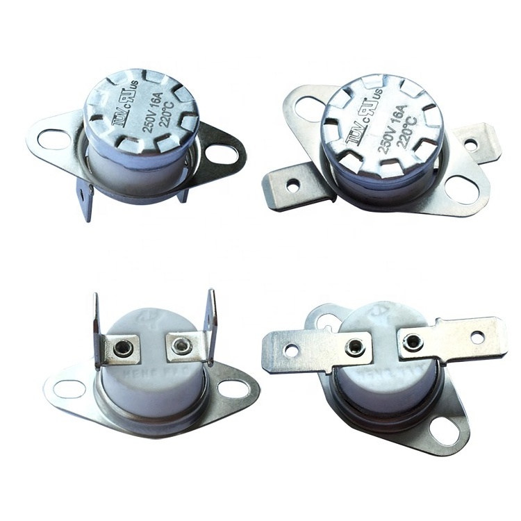 Bimetal temperature switch KSD301 normally closed 10A ceramic body high temperature thermostat