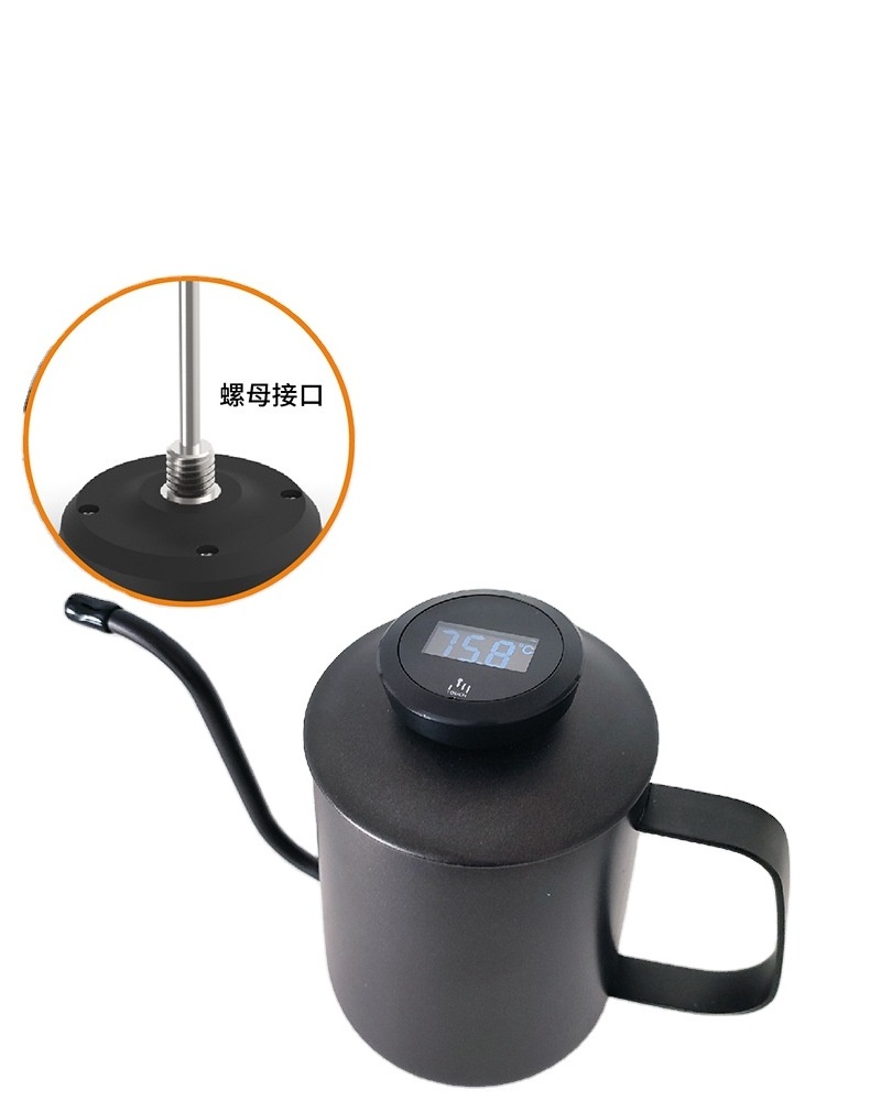 Oriental Classic Design Brewing Coffee Pot  600ML Stainless Steel Mini Electric Gooseneck Pour Over Drip Kettles