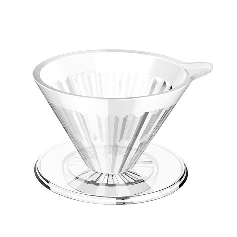 V00 01 02  Heat Resistant Reusable Maker Transparent Pour Over Coffee Dripper