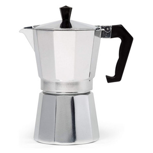 Classic Italian High Quality Aluminum Pressure Valve Coffee Aluminum Espresso Express Stovetop Maker Moka Coffee Pot 3Cup