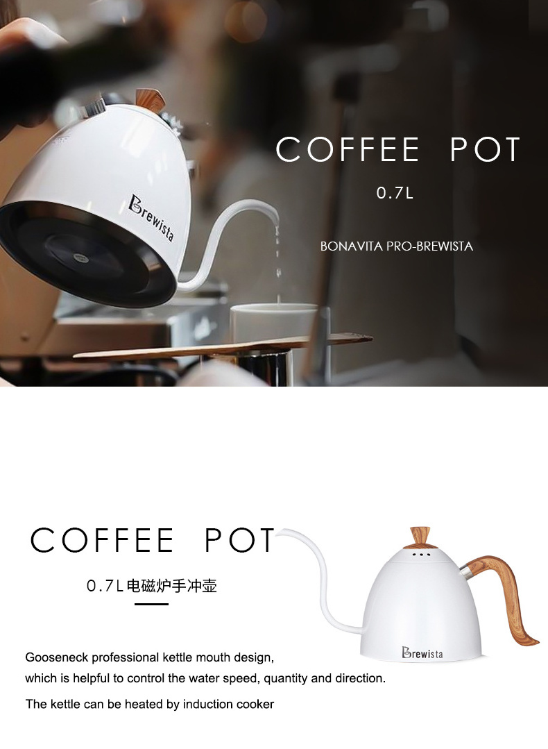 Professional Electric Moka Pot Bialetti 700ml Stainless Steel Kettle Eco-Friendly Hand Dallah Cups for Coffee Drinkware Set