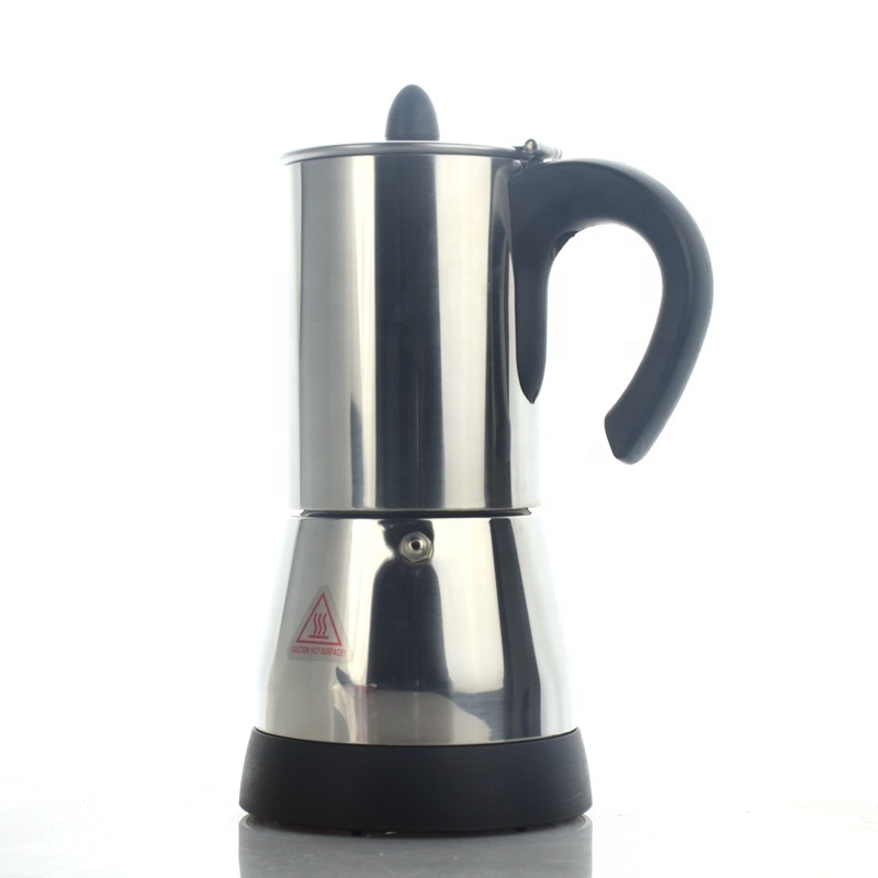 Hot sell  Electric Cuban/Espresso Coffee Maker 6Cups stainless steel moka pot kitchen machine