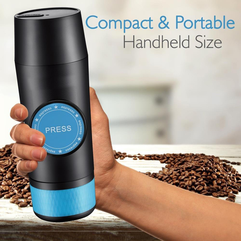 Extraction USB Electric Coffee Mini Espresso Portable Coffee Maker Hot and Cold Powder 2 in 1 Capsule & Ground Making Machine