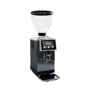 high power  110V Automatic Touch Screen Electric 83 Flat Burrs Mill commercial Coffee  bean Grinder for  Coffee Equipment