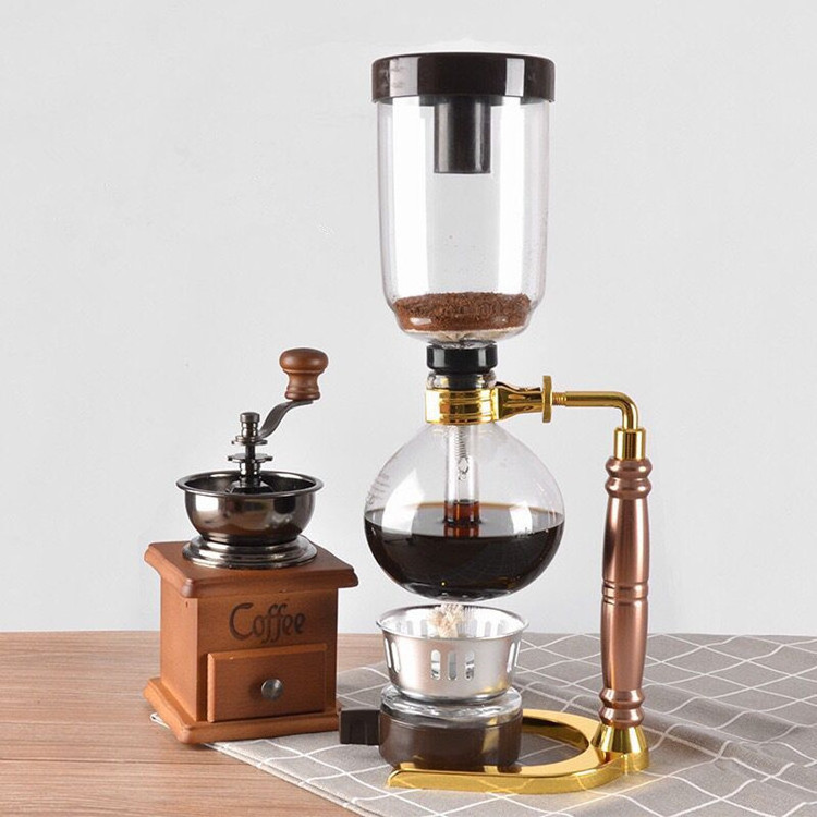 portable glass stainless steel  espresso cup drip vacuum syphon coffee maker