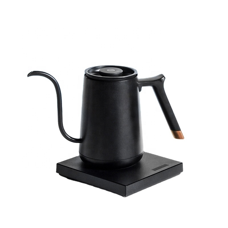 Stainless Steel For Hotel Home Cafe Office Barista Timemore Gooseneck 600ml Adjustable Temperature Electric Black Coffee Kettle