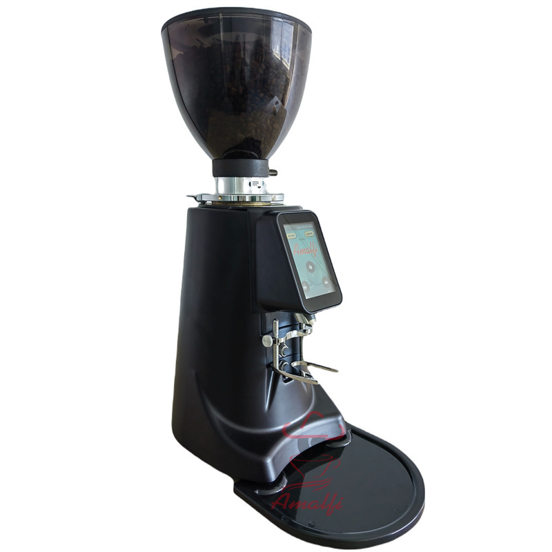 Commercial  adjustable 74mm Flat Burrs Electric Burr Coffee Grinder with Touch Screen electric espresso coffee bean grinder