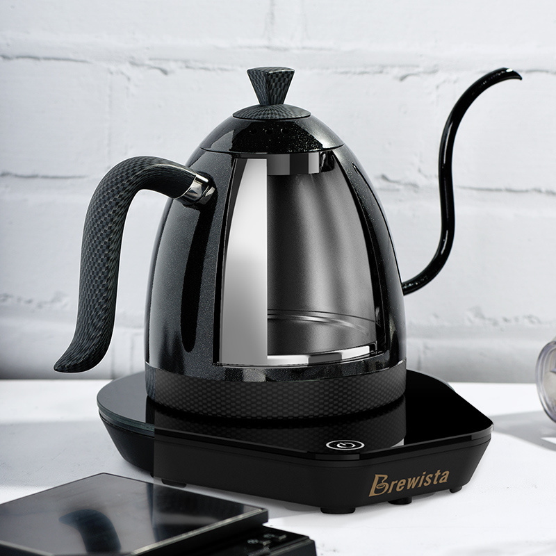 High quality coffee 1000ml 1.0 liter digital variable steel electric gooseneck kettle