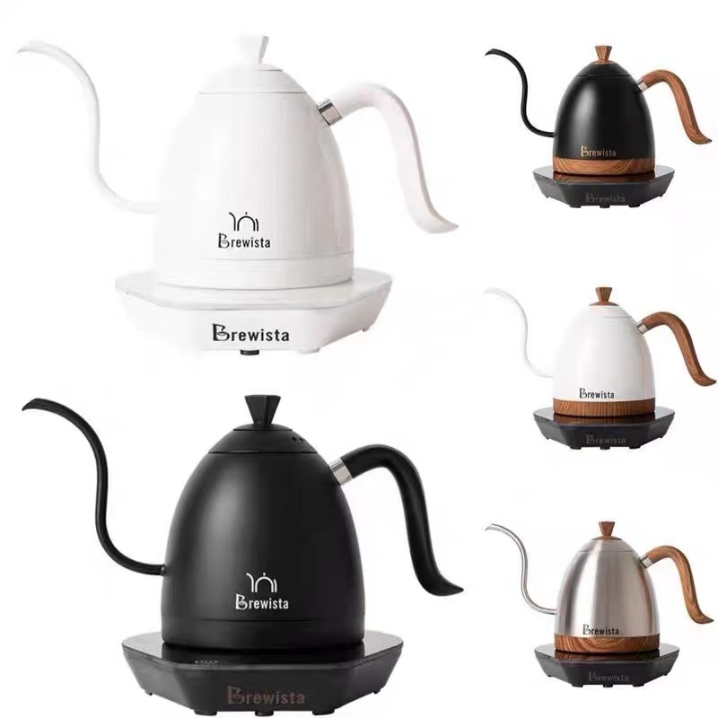 Ranbem 600ML 1000W Stainless Steel Tea Pot Pour Over Coffee Temperature Control Electric Gooseneck Kettle