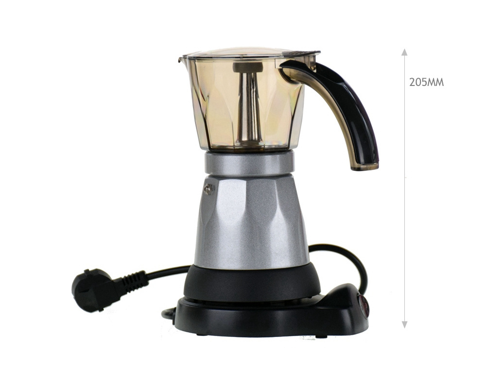 Top Seller Kitchen Accessories Silver Espresso Coffee Maker 300ml Moka Pot Coffee & tea sets