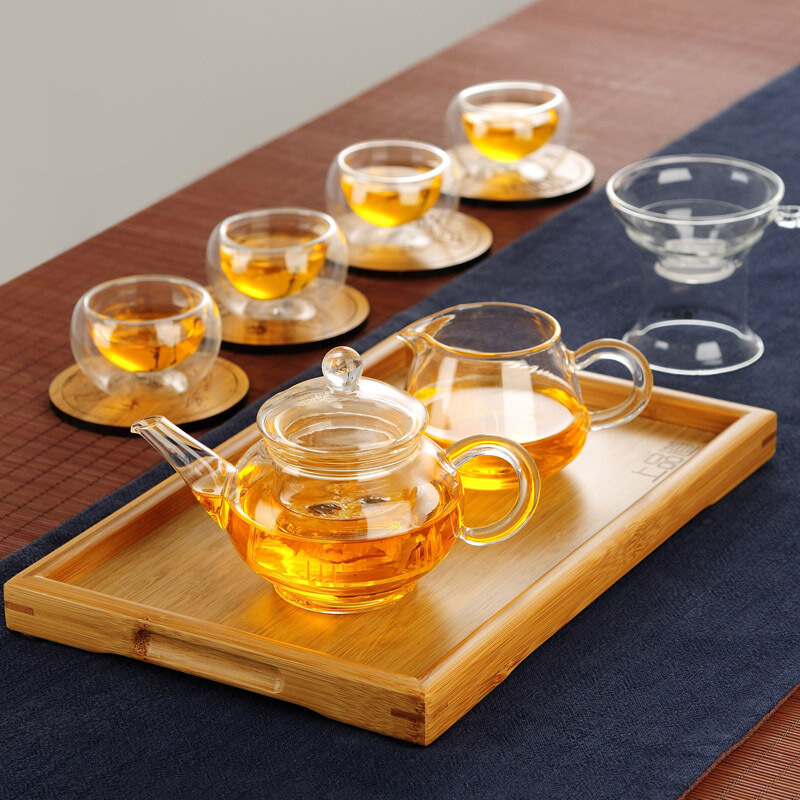 250ml Cheap Japanese Small Mini Glass Teapot With Glass Infuser Tea&coffee set Hot water