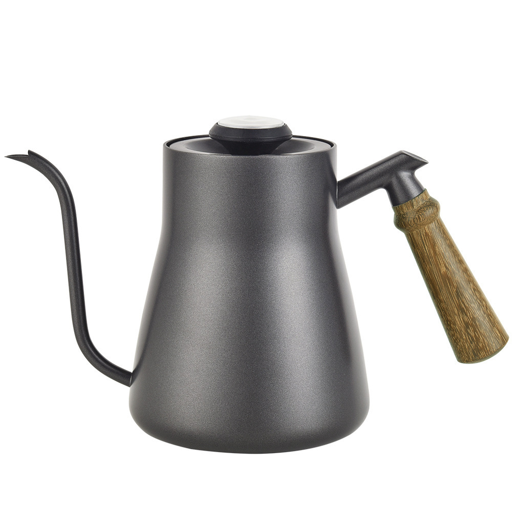 850ml Stainless Steel Pour Over Coffee Drip Kettle Gooseneck Tea Kettle With Thermometer Material Thickness 1mm