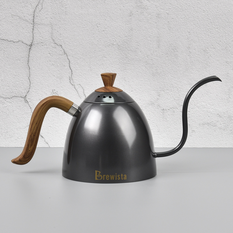 Brewista Artisan 0.7L Stainless Steel Gooseneck Silvery Hanging Ear Stovetop Coffee Kettle Pour Over Handmade Coffee Pot