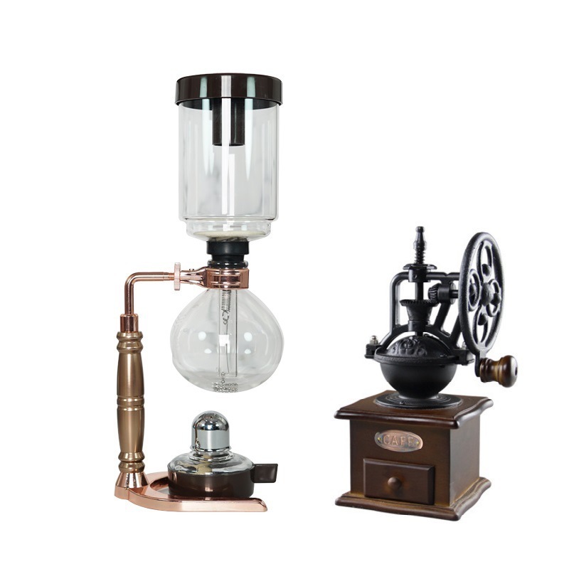 Classic Coffee Syphon Pot 3-5 Cups Counted Tea Coffee Syphon Espresso Siphon Coffee Maker 600ML